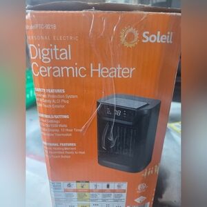 New Soleil Digital Ceramic Heater - Black